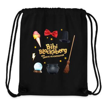 Bibi Blocksberg Film Mit Hexenutensilien Und Logo - Stanley/Stella recycelter Gym Bag - Schwarz - Vorne