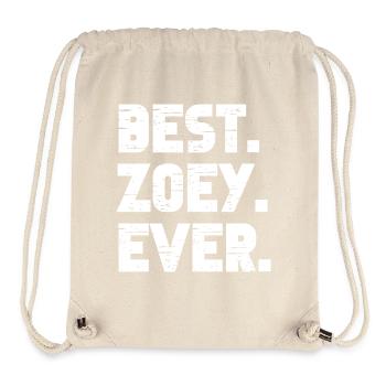 Best Zoey Ever Retro Gift Saying Birthday - Stanley/Stella Recycled Gym Bag - natural - Front