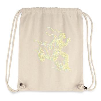 Stylized Rocket Runner - Stanley/Stella Recycled Gym Bag - natural - Front