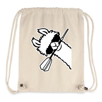 Cool Llama Head Sunglasses Dart Mouth Side - Stanley/Stella Recycled Gym Bag - natural - Front