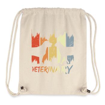 Veterinary Vintage Look - Stanley/Stella Recycled Gym Bag - natural - Front