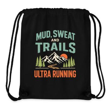 Course ultra sur les sentiers - Sac à cordon recyclé Stanley/Stella - noir - Devant