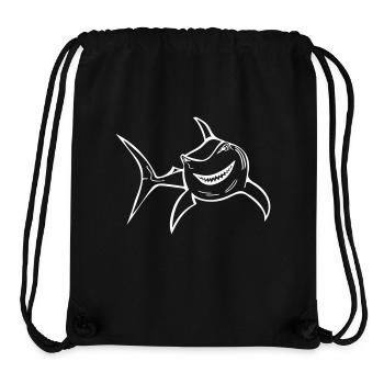 Funny shark - Stanley/Stella Recycled Gym Bag - black - Front