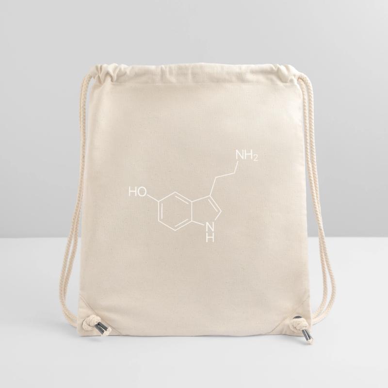 Serotonin structural formula - white Stanley/Stella Recycled Gym Bag