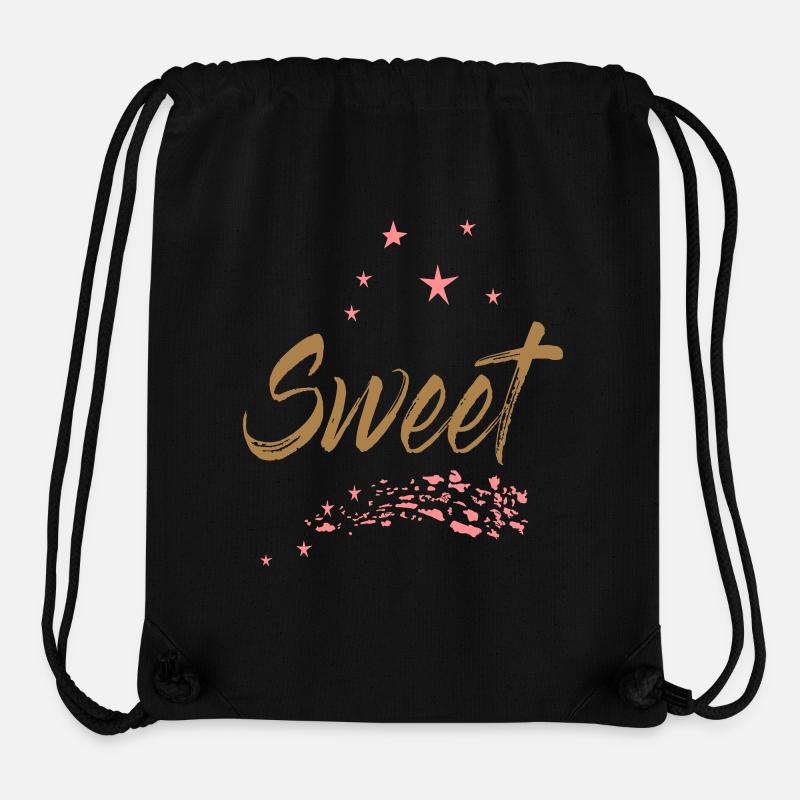 Sweet Süß - Stanley/Stella recycelter Gym Bag - Schwarz