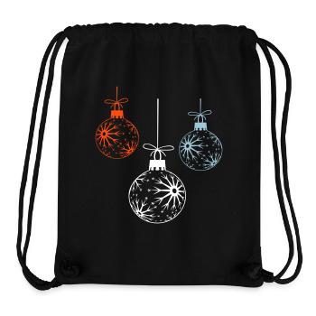 Christmas baubles Christmas - Stanley/Stella Recycled Gym Bag - black - Front