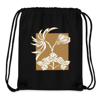 Ornament Flowers - Stanley/Stella Recycled Gym Bag - black - Front