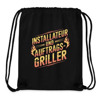 Installateur und Auftragsgriller - Stanley/Stella recycelter Gym Bag - Schwarz - Vorne