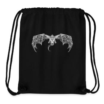 Fliegender Drache - Stanley/Stella recycelter Gym Bag - Schwarz - Vorne