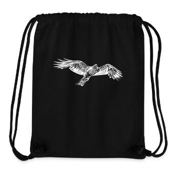 Eleganter fliegender Falke - Stanley/Stella recycelter Gym Bag - Schwarz - Vorne