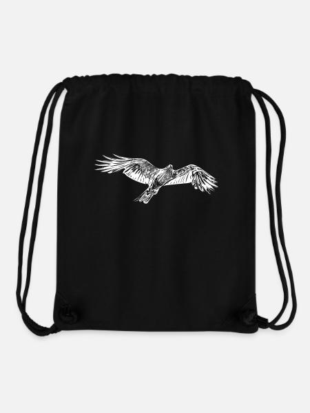 Faucon volant élégant - Sac à cordon recyclé Stanley/Stella - noir