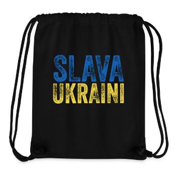 Slava Ukraini - Stanley/Stella recycelter Gym Bag - Schwarz - Vorne
