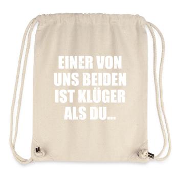 Kluge Sprüche Duo - Stanley/Stella recycelter Gym Bag - Naturweiß - Vorne