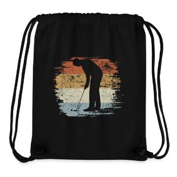 Minigolf Retro - Vintage - Silhouette - Stanley/Stella Recycled Gym Bag - black - Front