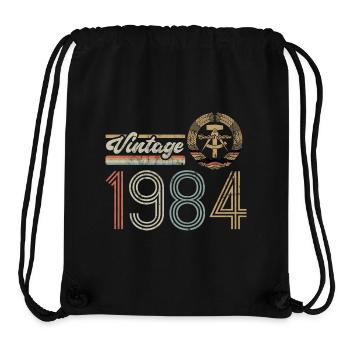 1984 Vintage DDR Limited Edition, Ossi, Geburtstag - Stanley/Stella recycelter Gym Bag - Schwarz - Vorne