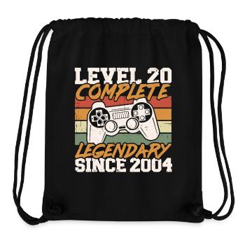 20. Geburtstag Level 20 Complete Jahrgang 2004 - Stanley/Stella recycelter Gym Bag - Schwarz - Vorne