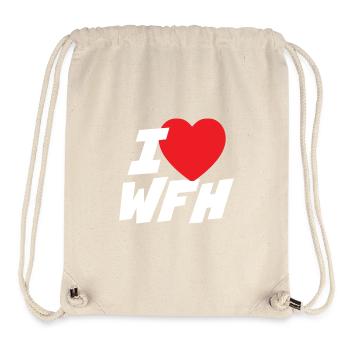 J’adore le télétravail - Sac à cordon recyclé Stanley/Stella - blanc naturel - Devant