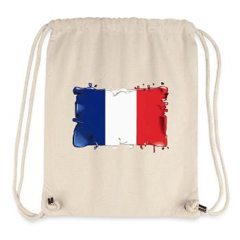 DRAPEAU DRAPEAU DE LA FRANCE - Sac à cordon recyclé Stanley/Stella - blanc naturel - Devant