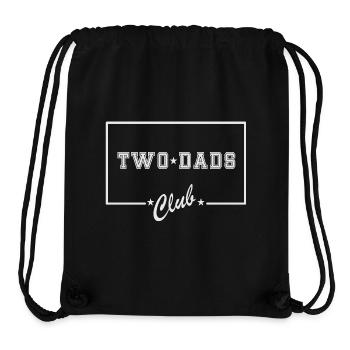 Two dads club family LGBT 2 daddies dads - Stanley/Stella Recycled Gym Bag - black - Front