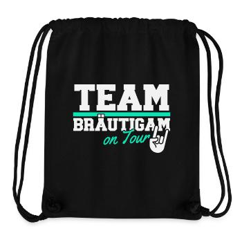 Team Bräutigam Junggesellenabschied - Stanley/Stella recycelter Gym Bag - Schwarz - Vorne
