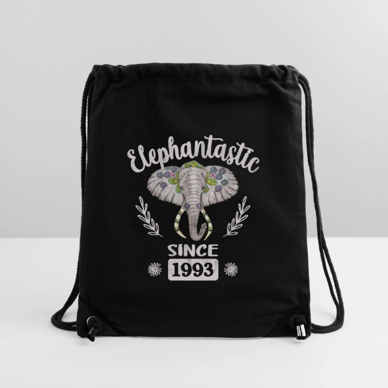 Elephantastic since 1993, Elephant Head Decorated Stanley/Stella Recycled Gym Bag