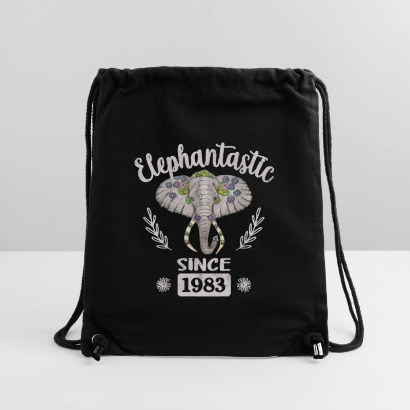 Elephantastic since 1983, Elephant Head Decorated Stanley/Stella Recycled Gym Bag