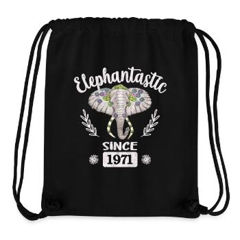 elephantastic since 1971 - Stanley/Stella Recycled Gym Bag - black - Front