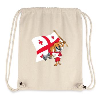 Georgia fan dog - Stanley/Stella Recycled Gym Bag - natural - Front
