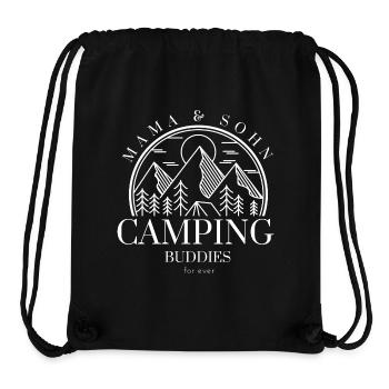 Mom and Son | Camping Buddies for ever | Camping - Stanley/Stella Recycled Gym Bag - black - Front