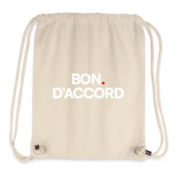 GOOD. AGREE | Minimal design, subtle humor - Stanley/Stella Recycled Gym Bag - natural - Front
