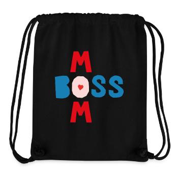 Mom is the head of the family - Stanley/Stella Recycled Gym Bag - black - Front