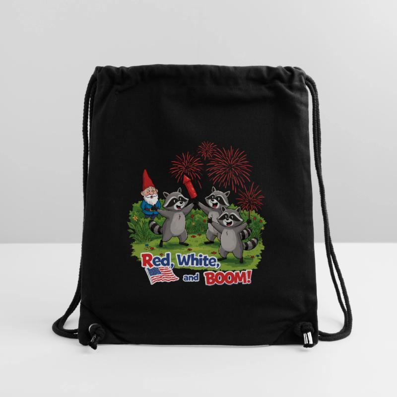 Raton laveur 4 juillet Feu d’artifice Sac à cordon recyclé Stanley/Stella