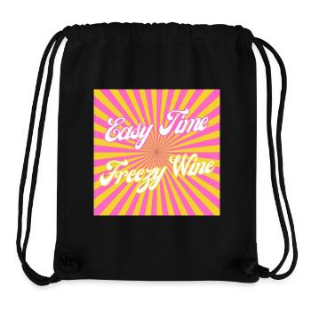 Easy Time Freezy Wine - Stanley/Stella recycelter Gym Bag - Schwarz - Vorne