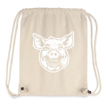 Schwein Schweinchen - Stanley/Stella recycelter Gym Bag - Naturweiß - Vorne