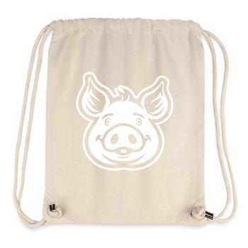 Schwein Schweinchen - Stanley/Stella recycelter Gym Bag - Naturweiß - Vorne