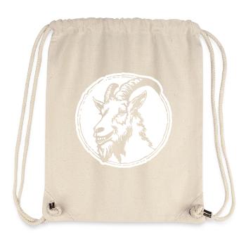 Ziege Steinbock Ziegenbock - Stanley/Stella recycelter Gym Bag - Naturweiß - Vorne