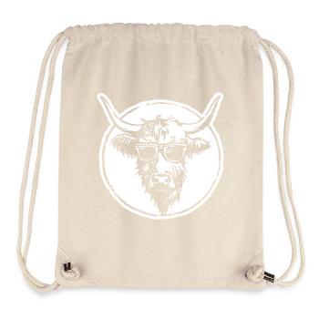 Highland Kuh - Stanley/Stella recycelter Gym Bag - Naturweiß - Vorne