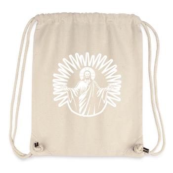 Jesus Christ Catholic Religion Christianity - Stanley/Stella Recycled Gym Bag - natural - Front