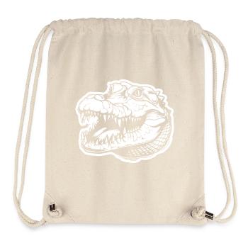 Crocodile Alligator - Stanley/Stella Recycled Gym Bag - natural - Front
