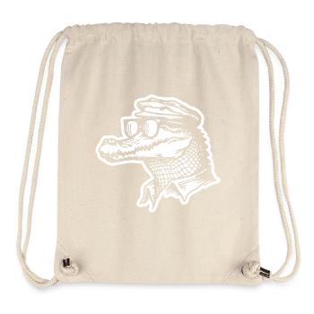 Crocodile Alligator - Stanley/Stella Recycled Gym Bag - natural - Front