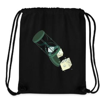 SPIEL MIT DER ZEIT - Stanley/Stella recycelter Gym Bag - Schwarz - Vorne