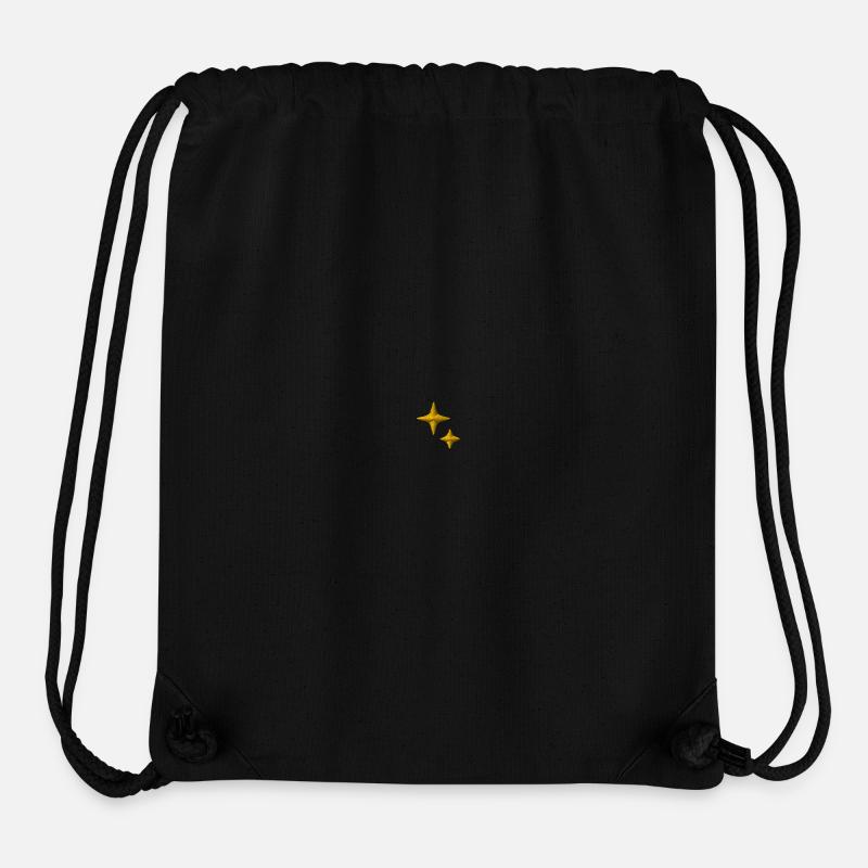 Sterne bestickt - Stanley/Stella recycelter Gym Bag - Schwarz