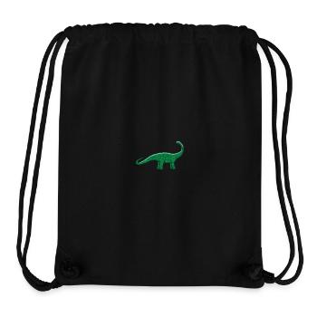 Dino bestickt - Stanley/Stella recycelter Gym Bag - Schwarz - Vorne