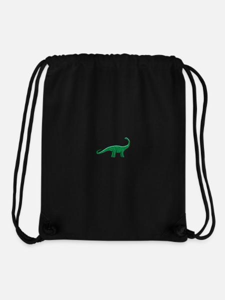 Dino bestickt - Stanley/Stella recycelter Gym Bag - Schwarz