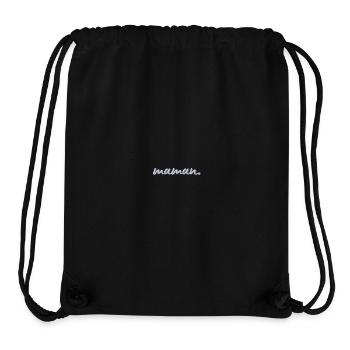 Maman lettering white embroidered - Stanley/Stella Recycled Gym Bag - black - Front