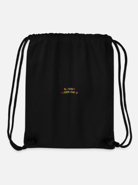 Sunny Vibes lettering embroidered - Stanley/Stella Recycled Gym Bag - black