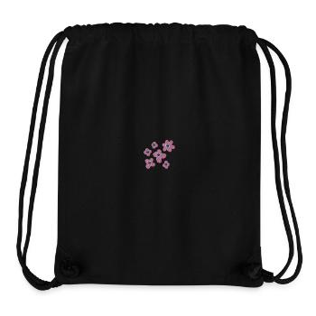 Embroidered flowers - Stanley/Stella Recycled Gym Bag - black - Front