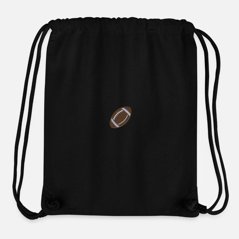 Embroidered soccer ball - Stanley/Stella Recycled Gym Bag - black
