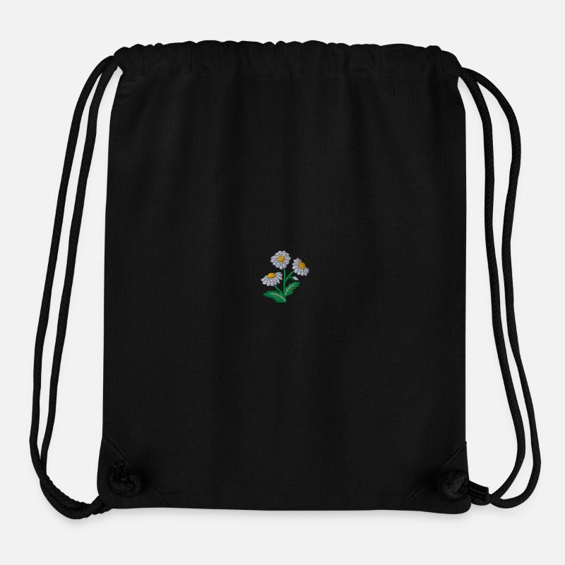 Gänseblümchen - Stanley/Stella recycelter Gym Bag - Schwarz