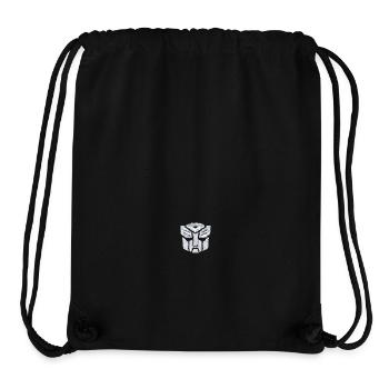 Transformers EarthSpark Weißes Autobot-Brustmotiv - Stanley/Stella recycelter Gym Bag - Schwarz - Vorne